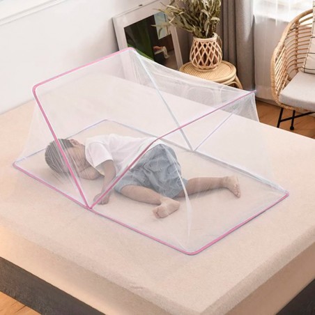 103363 Mosquitera para cama red hexagonal de nylon plegable Talla S 190x100cm