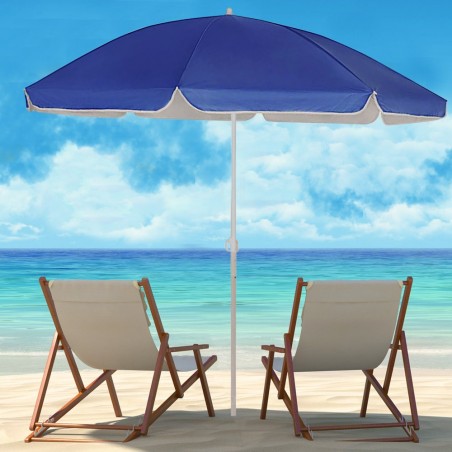 Art. 253001 Sombrilla de playa con palo central color liso TNT con funda 180 cm