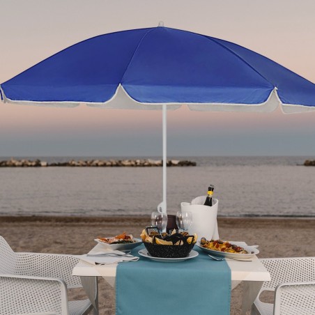 Art. 253001 Sombrilla de playa con palo central color liso TNT con funda 180 cm