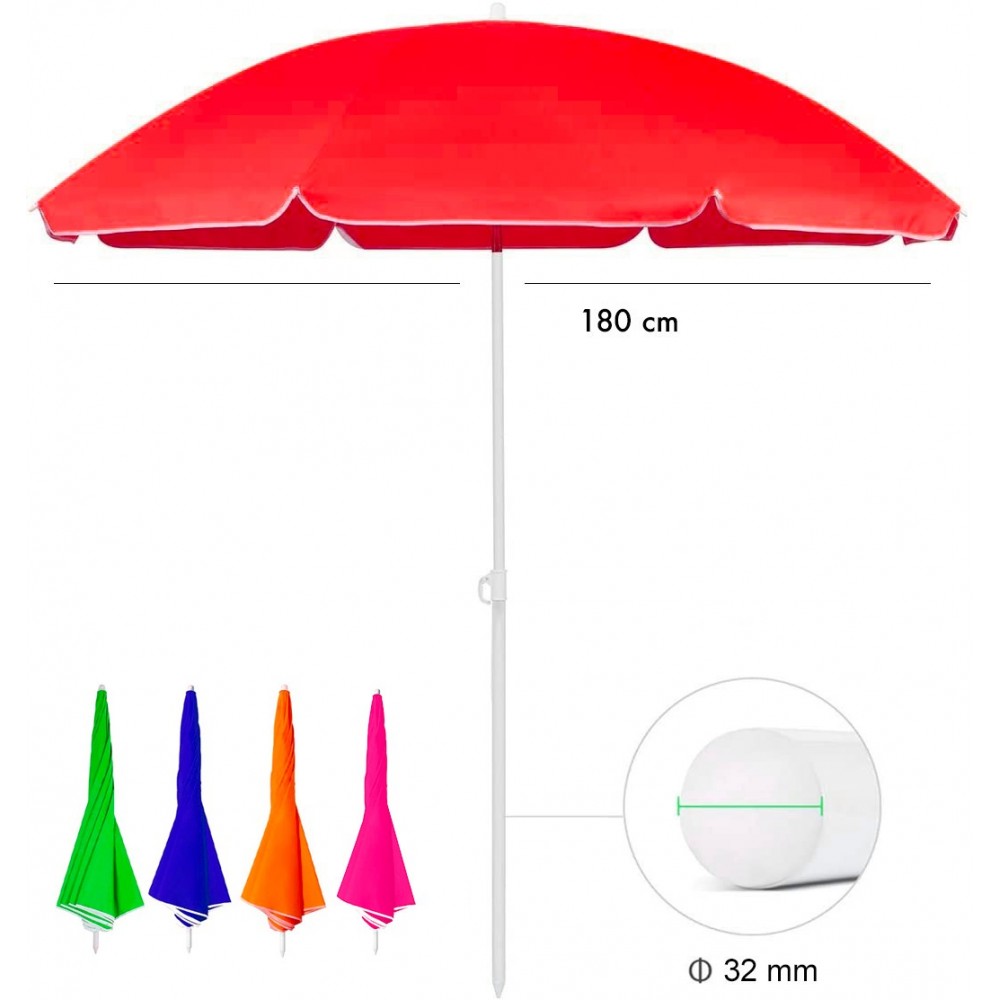 Art. 253001 Sombrilla de playa con palo central...