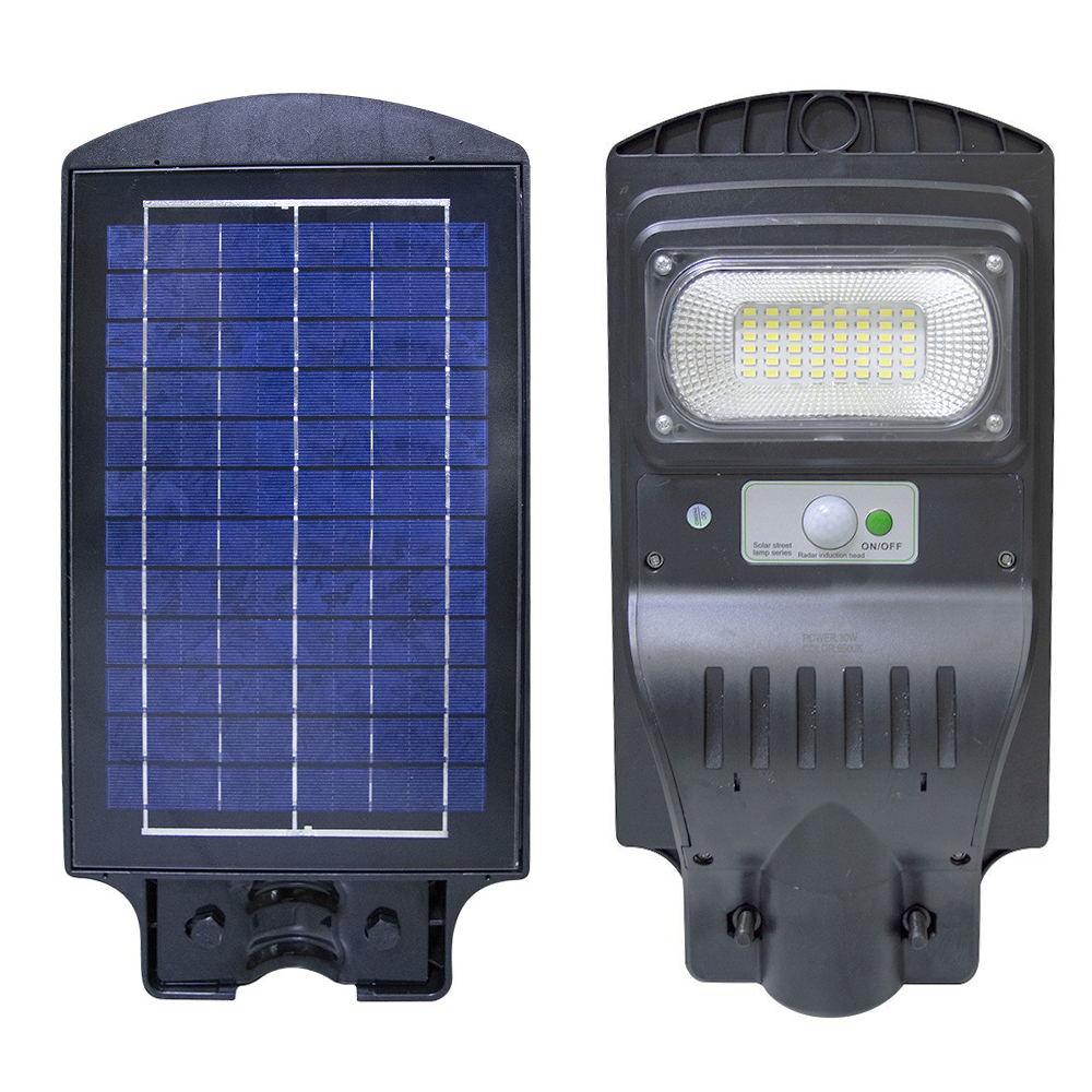 803000 Farola de carga solar con sensor de movimiento 48 Led 30W