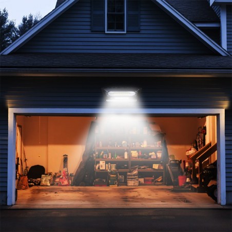 803000 Farola de carga solar con sensor de movimiento 48 Led 30W