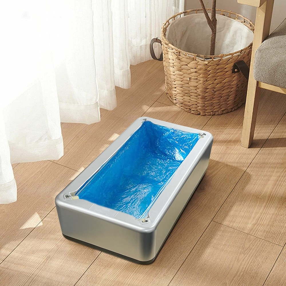 Dispensador portátil automático de cubrezapatos