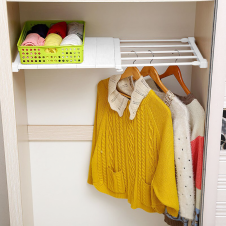 Estante extensible para armarios 35x72,5cm estante telescópico para muebles