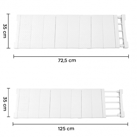 Estante extensible para armarios 35x72,5cm estante telescópico para muebles