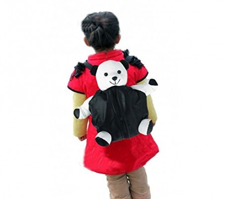 Mochila infantil en forma de peluche de panda mod. Pandy con cremallera y tirantes ajustables 40 x 30 cm