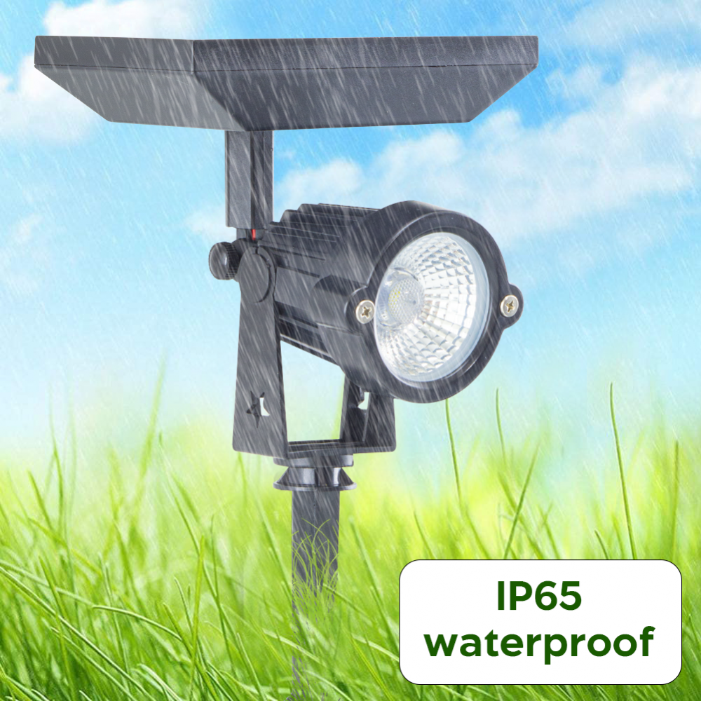 Proyector LED para exterior con carga solar...