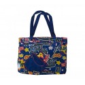 Bolso en forma de cesta mod. MAGAZINE estilo POP DENIM con tres bolsillos internos (38 x 30 x 10 cm)