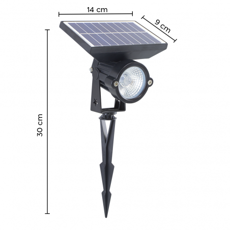 Proyector LED para exterior con carga solar 781263 lámpara de jardín 10W