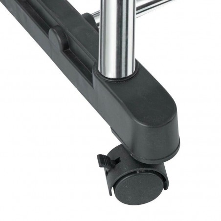 Perchero con doble Barra 157932 en acero con ruedas regulables