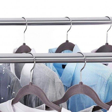 Perchero con doble Barra 157932 en acero con ruedas regulables