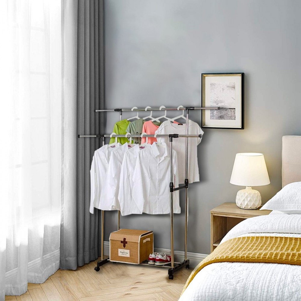 Perchero con doble Barra 157932 en acero con...