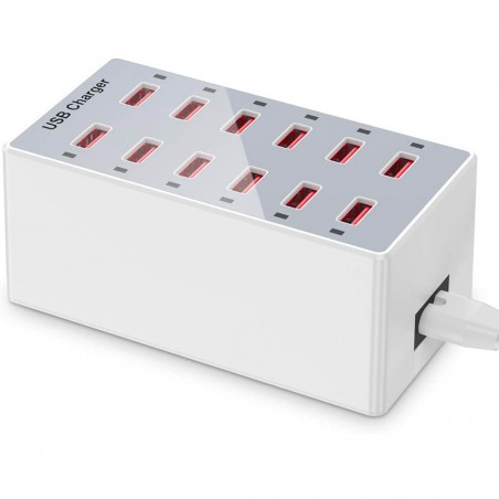 Estación de carga múltiple rápida 615493 cargador USB de 12 puertos 60W
