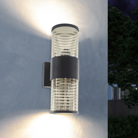 Aplique LED 870229 Lámpara para exterior 33 cm IP65 doble emisión de luz