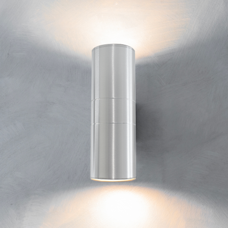 Aplique LED 870205 Lámpara de exterior con diseño Moderno en aluminio plata