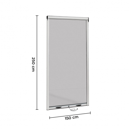 Mosquitera enrollable para ventana 150X250cm Kit Diy reducible deslizante