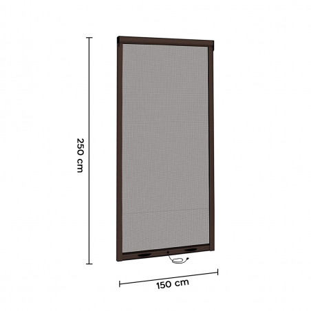 Mosquitera enrollable para ventana 150X250cm Kit Diy reducible deslizante