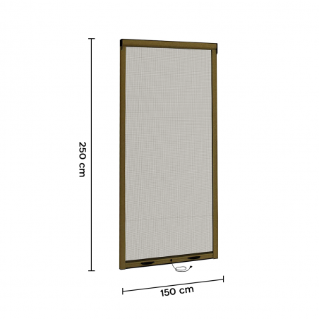 Mosquitera enrollable para ventana 150X250cm Kit Diy reducible deslizante