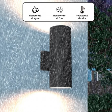 Aplique LED 870182 Lámpara de exterior de diseño moderno en aluminio negro