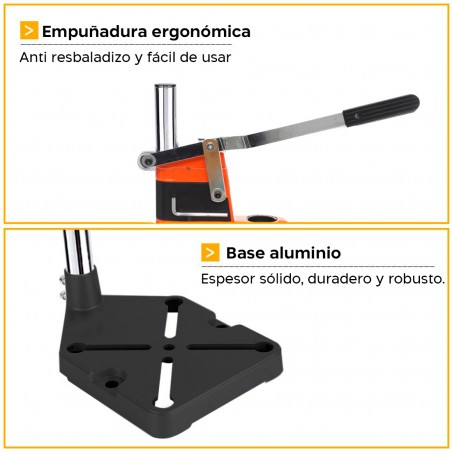 Soporte vertical para taladro de banco DK-001 con corte de columna Base 43mm