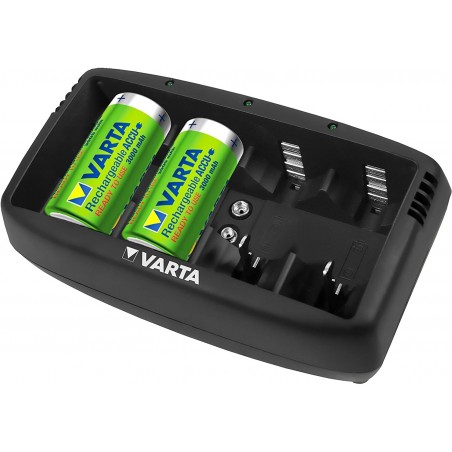 Cargador de batería universal Varta Indicador de carga LED Pilas AA AAA C D 9V
