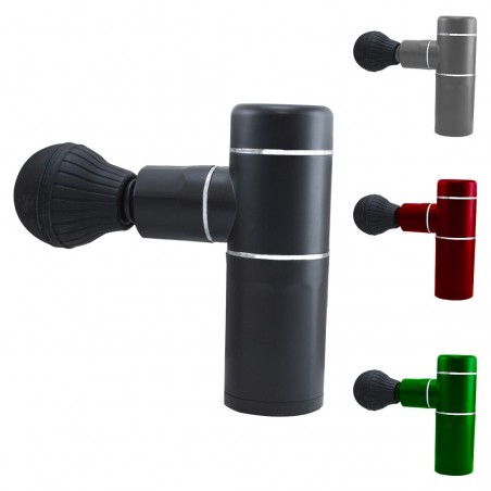 Pistola de masaje de percusión recargable portátil 63009 con 4 velocidades