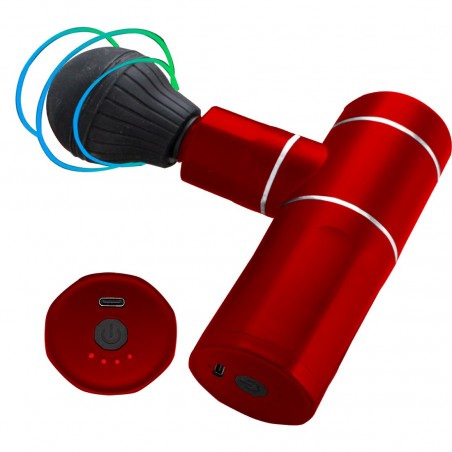 Pistola de masaje de percusión recargable portátil 63009 con 4 velocidades