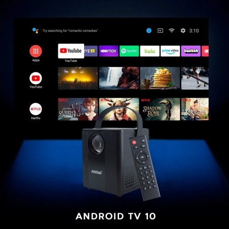 321345 Ultra 4K Mini proyector pantalla de 27" WI-FI proyector de video portátil