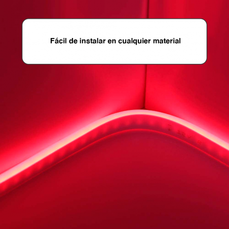 Tira LED de neón flexible tira de 5m con 120 Luces LED para interior y exterior