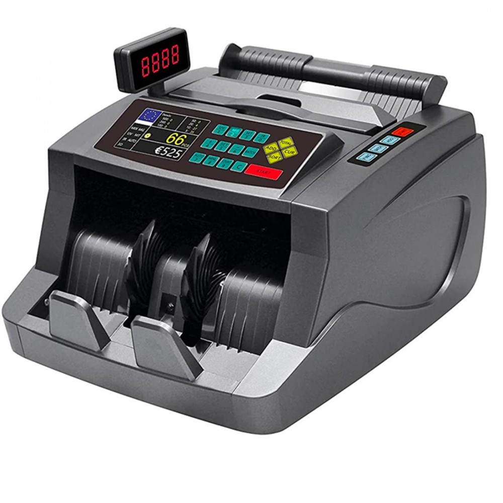 Detector automático billetes falsos máquina contadora billetes de varias monedas