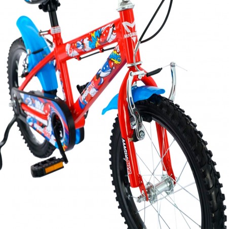 Bicicleta infantil magic Talla 16" Línea BOOM Edad 5-7 años con ruedas de apoyo