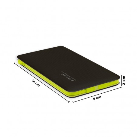 Slim Power Bank 10000 mAh Cargador portátil delgado 3 salidas cables incluidos