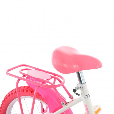 Bicicleta infantil mágica talla 16" LOVE line edad 5-7 años ruedas y cesta