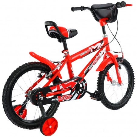 Bicicleta infantil magic talla 16" Línea TOP STAR Edad 5-7 años euedas de apoyo