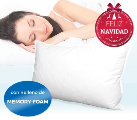 Almohada 100% relleno Memory Foam SALIA hipoalergénico y transpirable