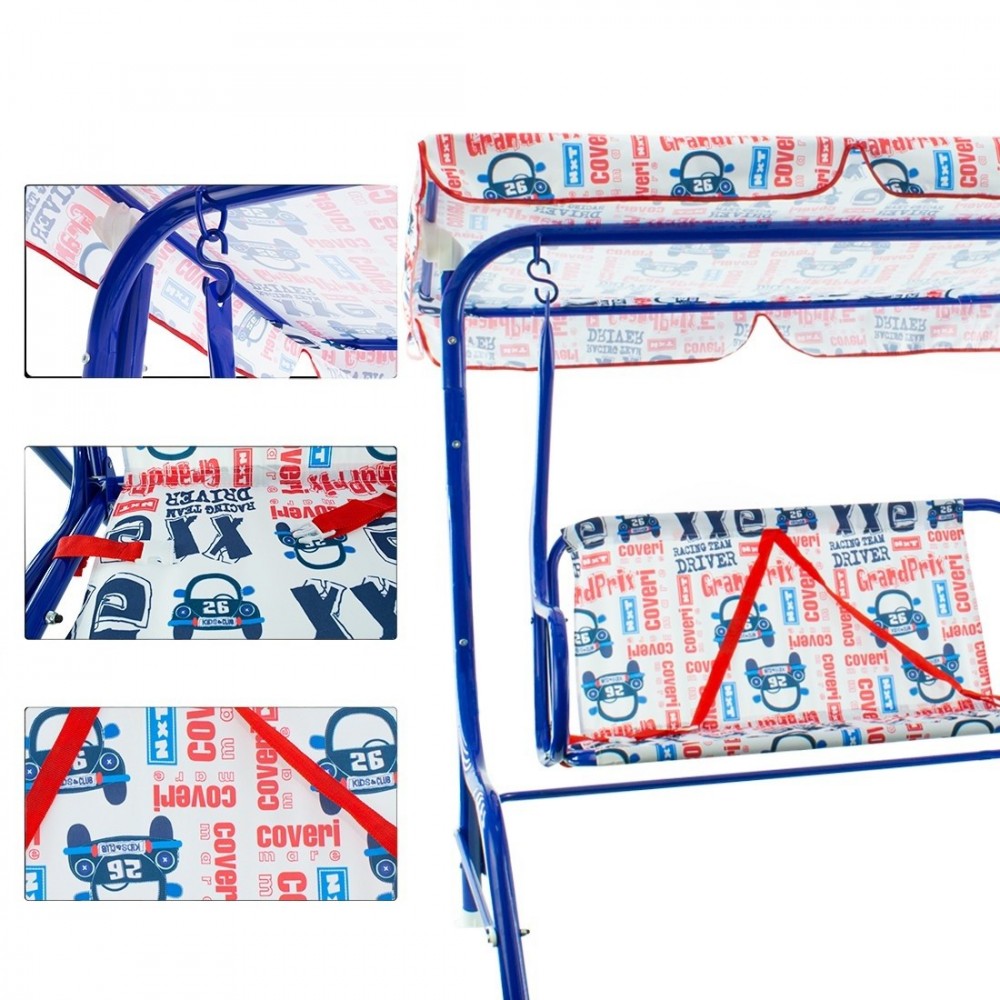 Balancín de jardín 2 plazas para niños COVERI...