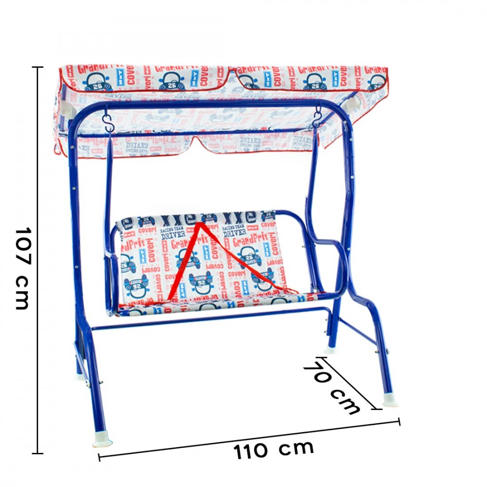 Balancín de jardín 2 plazas para niños COVERI...
