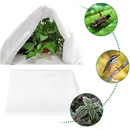 4 pz Capuchas para plantas TNT 100X80 bolsa anticongelante cubierta para plantas
