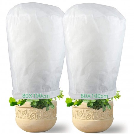 4 pz Capuchas para plantas TNT 100X80 bolsa anticongelante cubierta para plantas