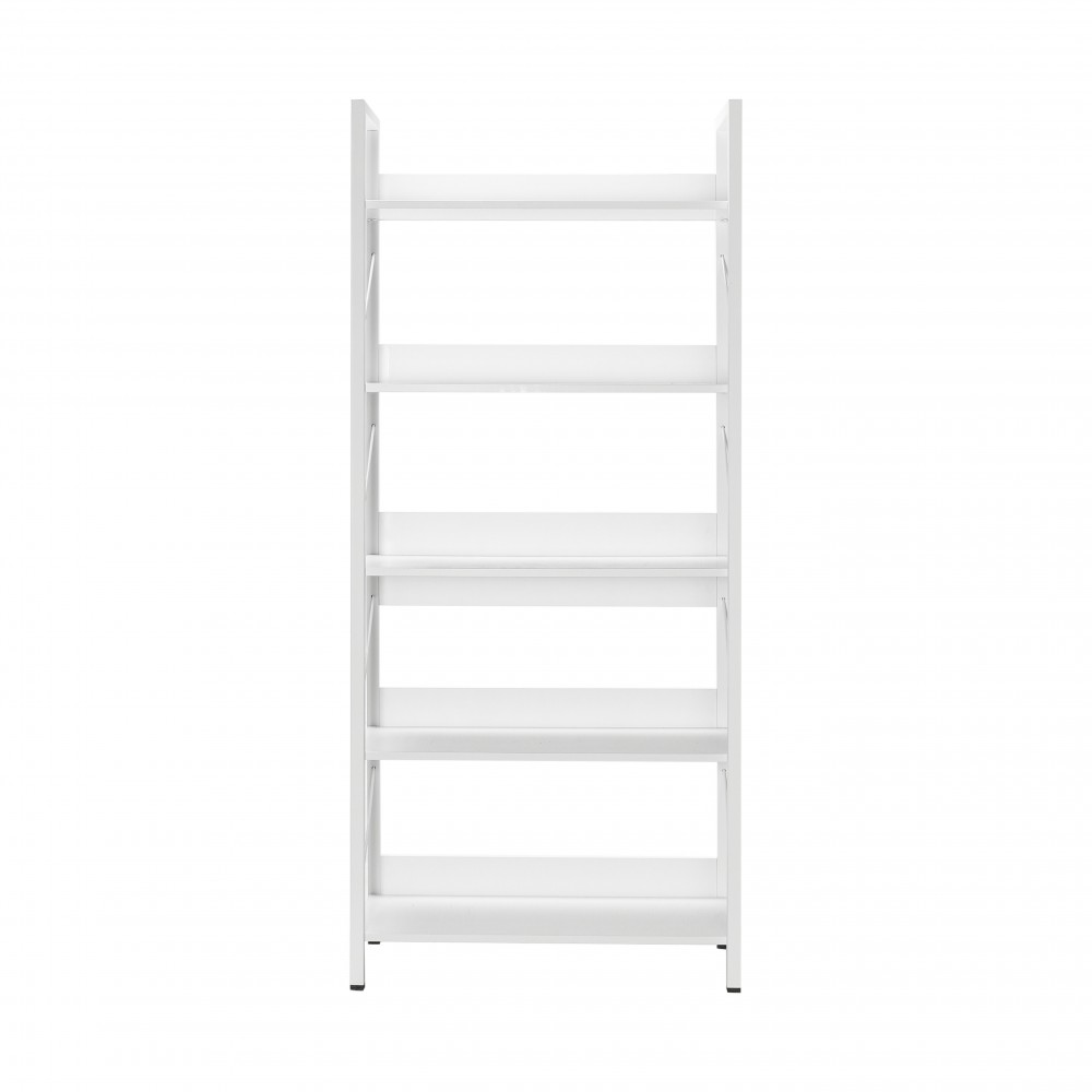 Librería madera KTP750 de diseño moderno con 5 estantes para oficina 73x176x35