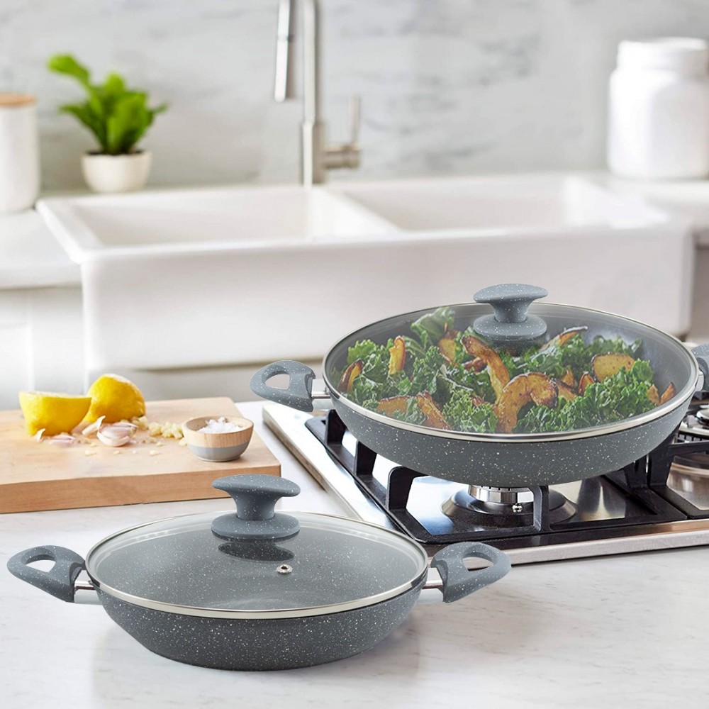 Juego 7 sartenes de piedra volcánica...