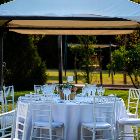 Set de 4 sillas chiavari blancas Classic Design para Catering Vintage