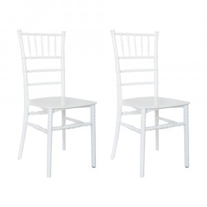 Juego de 2 sillas Chiavari Blancas Classic Design ideal...