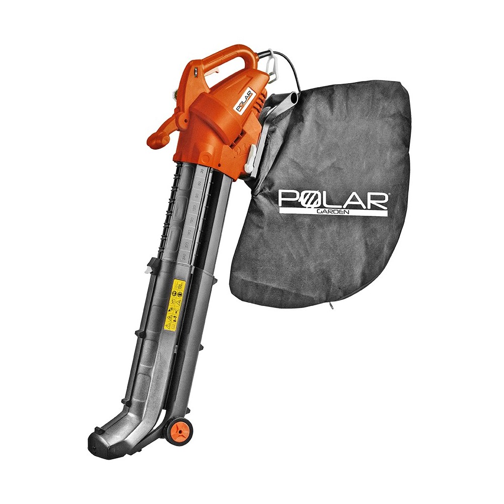 Soplador de hojas eléctrico KRAFTROYAL 2800W Triturador y aspirador con bolsa