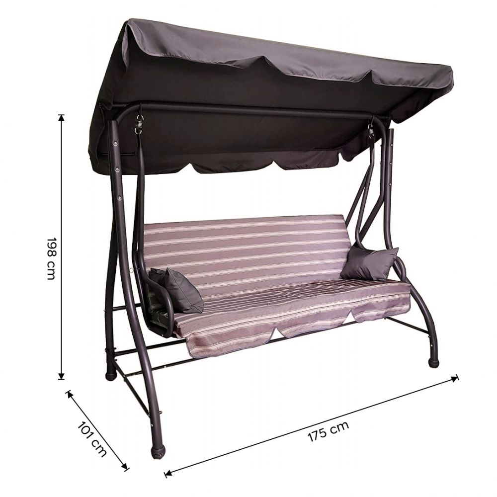 Mecedora MASTER de 3 plazas con respaldo...