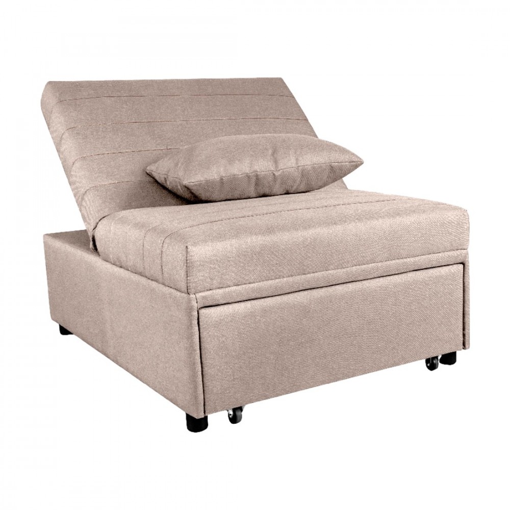 Sillón cama individual COOKIE con cojín de sofá extensible que ahorra espacio