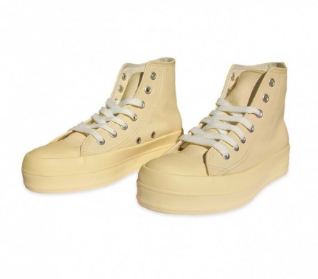 Zapatos modelo FRANKY de cuero con plataforma de 3,5 cm