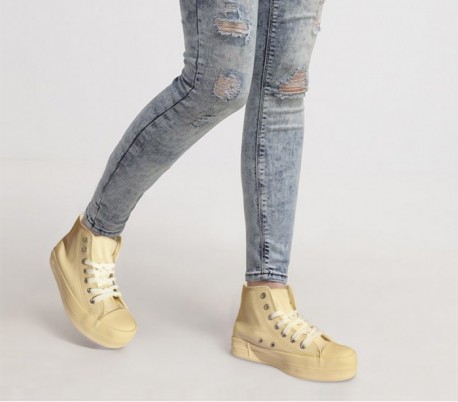 Zapatos modelo FRANKY de cuero con plataforma de 3,5 cm