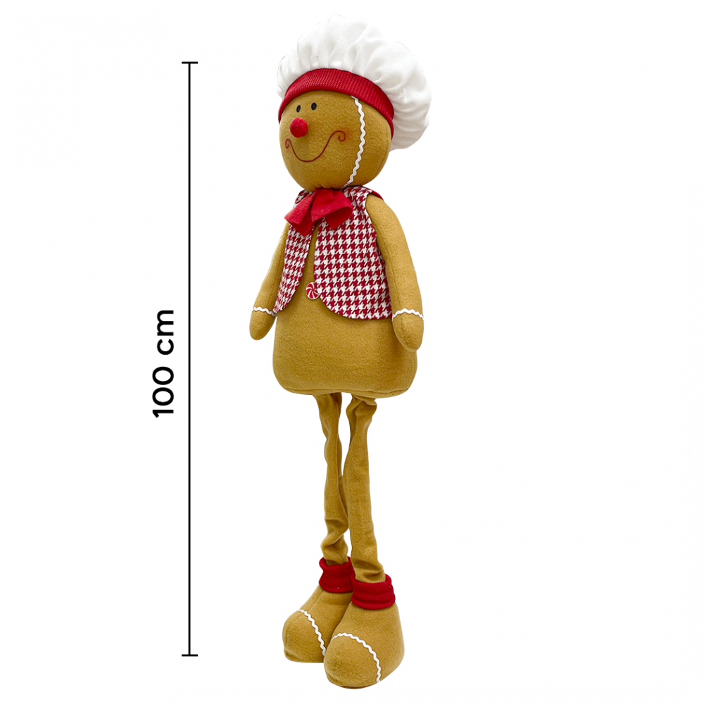 Adorno de pan de jengibre masculino 100cm...