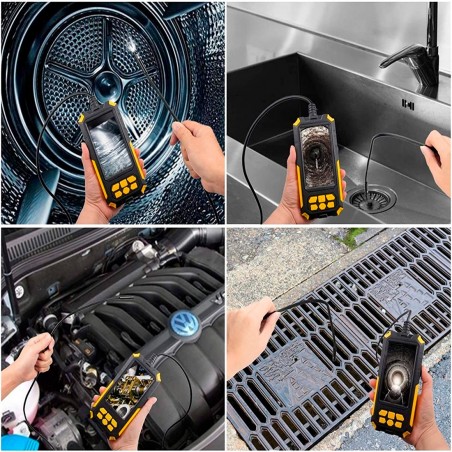 Endoscopio industrial 317231 Sonda cámara para inspección con pantalla LCD 1080P